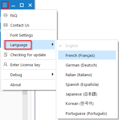 changing language settings in MiniTool Partition Wizard 12.8