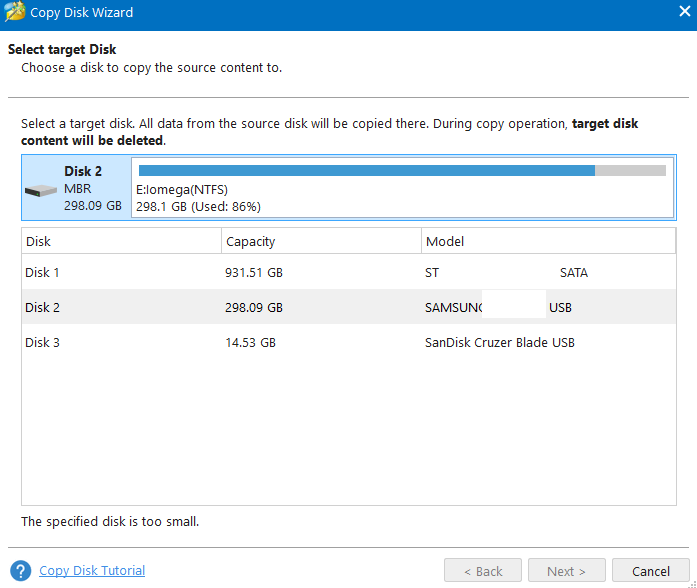 copy disk wizard in MiniTool Partition Wizard 12.8