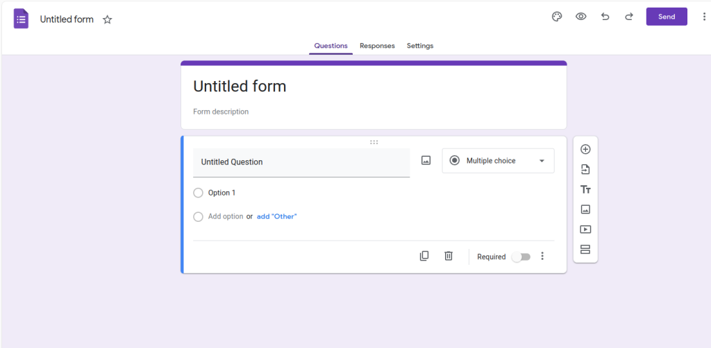 New Google Forms