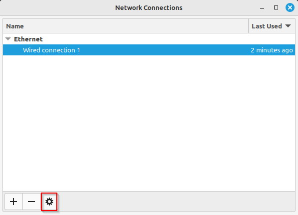 edit network settings in Linux Mint