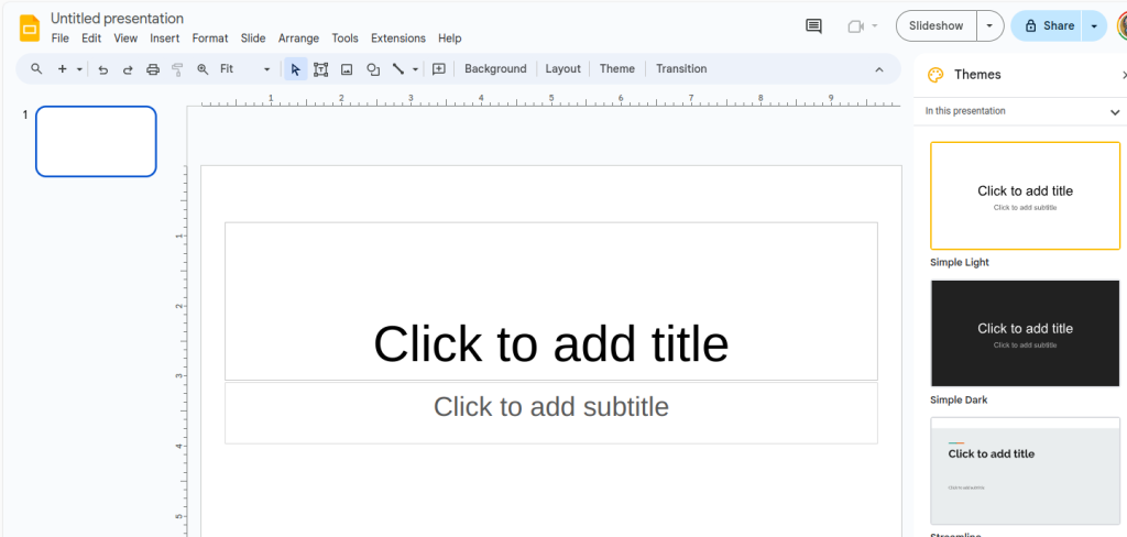 New Google Slides 