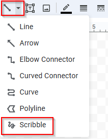 accessing the scribble tool in google docs