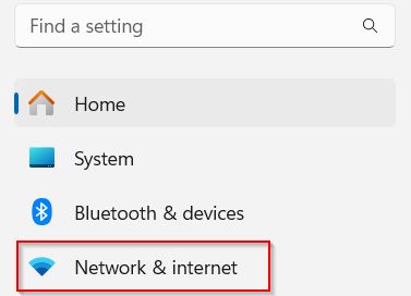 Windows 11 network and internet settings