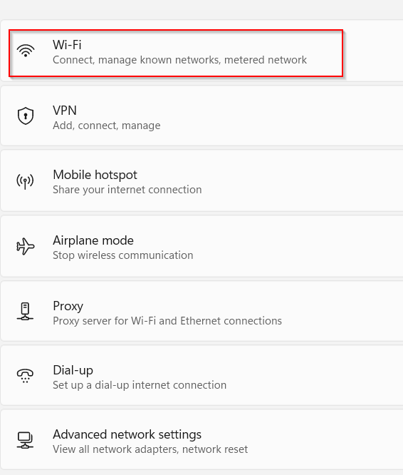 wifi settings in windows 11