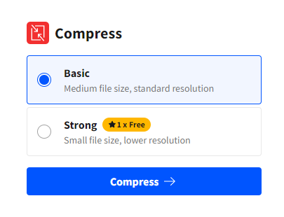 compress PDFs