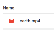 uploaded video in Google Drive
