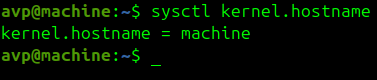 sysctl