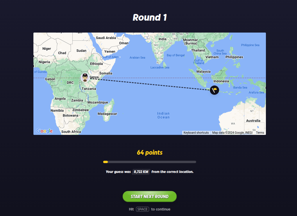 different rounds in geoguessr