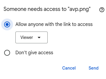 edit link access settings