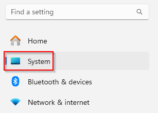 accessing Windows 11 system settings