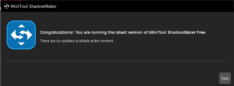 manually check for minitool shadowmaker updates