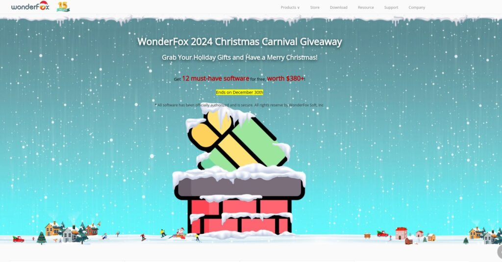 wonderfox 2024 christmas giveaway round one