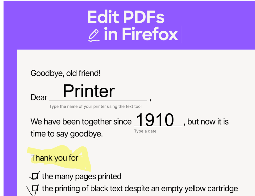 editing pdf in firefox